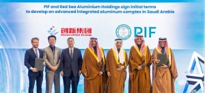 PIF and Red Sea Aluminium Holdings sign initial terms to develop an advanced integrated aluminum complex in Saudi Arabia
